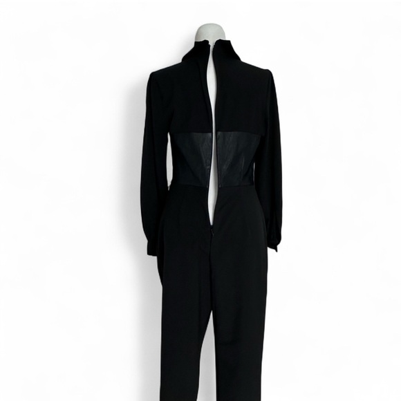 Chic Black Long Sleeve Jumpsuit - Picture 6 of 6